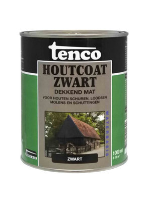 Tenco Houtcoat Zwart op waterbasis MAT