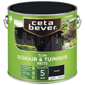Clam delicaat Australische persoon Cetabever Dekkend Schuur & Tuinhuis Beits ZWART kopen met 35% Korting -  Verfwebwinkel.nl