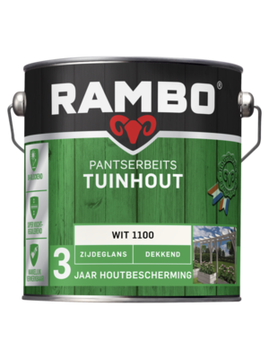Rambo Pantserbeits Tuinhout Zijdeglans Dekkend 1100 Wit