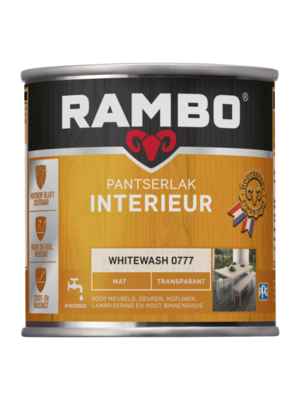 Rambo Pantserlak Interieur Transparant Mat 0777 Whitewash