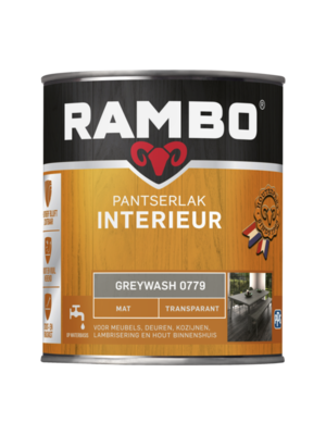 Rambo Pantserlak Interieur Transparant Mat 0779 Greywash