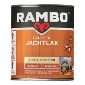 Rambo Pantser Jachtlak Transparant Hoogglans 0000 Kleurloos kopen? - Verfwebwinkel.nl