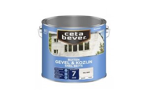 Cetabever Gevel Hout Snel Beits Dekkend Crèmewit Ral 9001