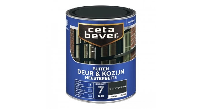 CetaBever Buiten Deur & Kozijn Meester Beits - Zijdeglans - Gracht Groen - 750 ml