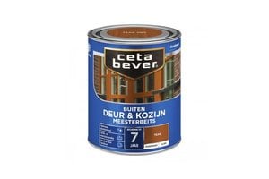 Cetabever Meesterbeits Deur En Kozijn Transparant Glans Teak