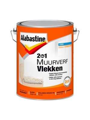 Alabastine 2In1 Muurverf Vlekken Wit
