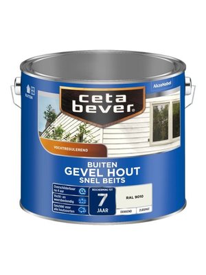 Cetabever Gevel Hout Snel Beits Dekkend Ral 9010