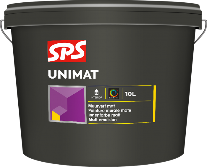 SPS Unimat Muurverf Extra Mat 10 Liter