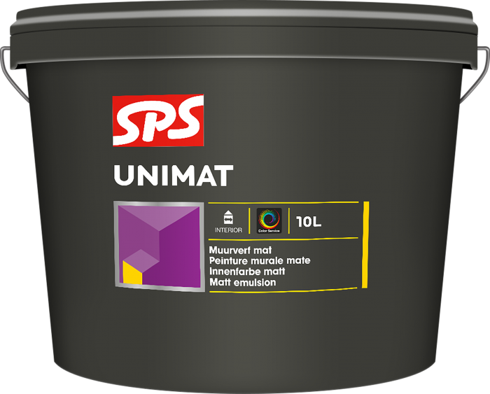 SPS Unimat Muurverf Extra Mat 4 Liter