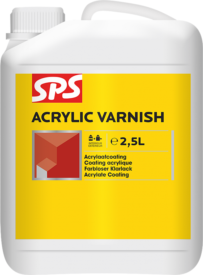 SPS Acrylic Varnisch Vernis Voor Muurverf 2,5 Liter