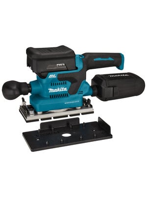 Makita DBO381RTJU 18V Li-ion accu vlakschuurmachine set (2x 5,0Ah) in Mbox incl. AWS zender - 93x230mm - koolborstelloos