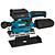 Makita DBO381ZU 18V Li-ion accu vlakschuurmachine body met AWS zender - 93x230mm - koolborstelloos