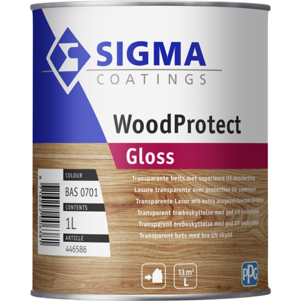 sigma woodprotect gloss sb kleur 1 ltr