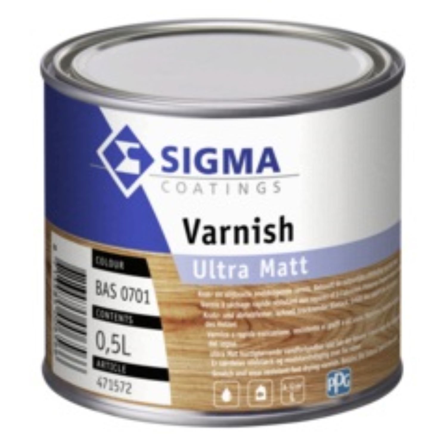 Sigma Varnish Utra Matt 2,5 Liter