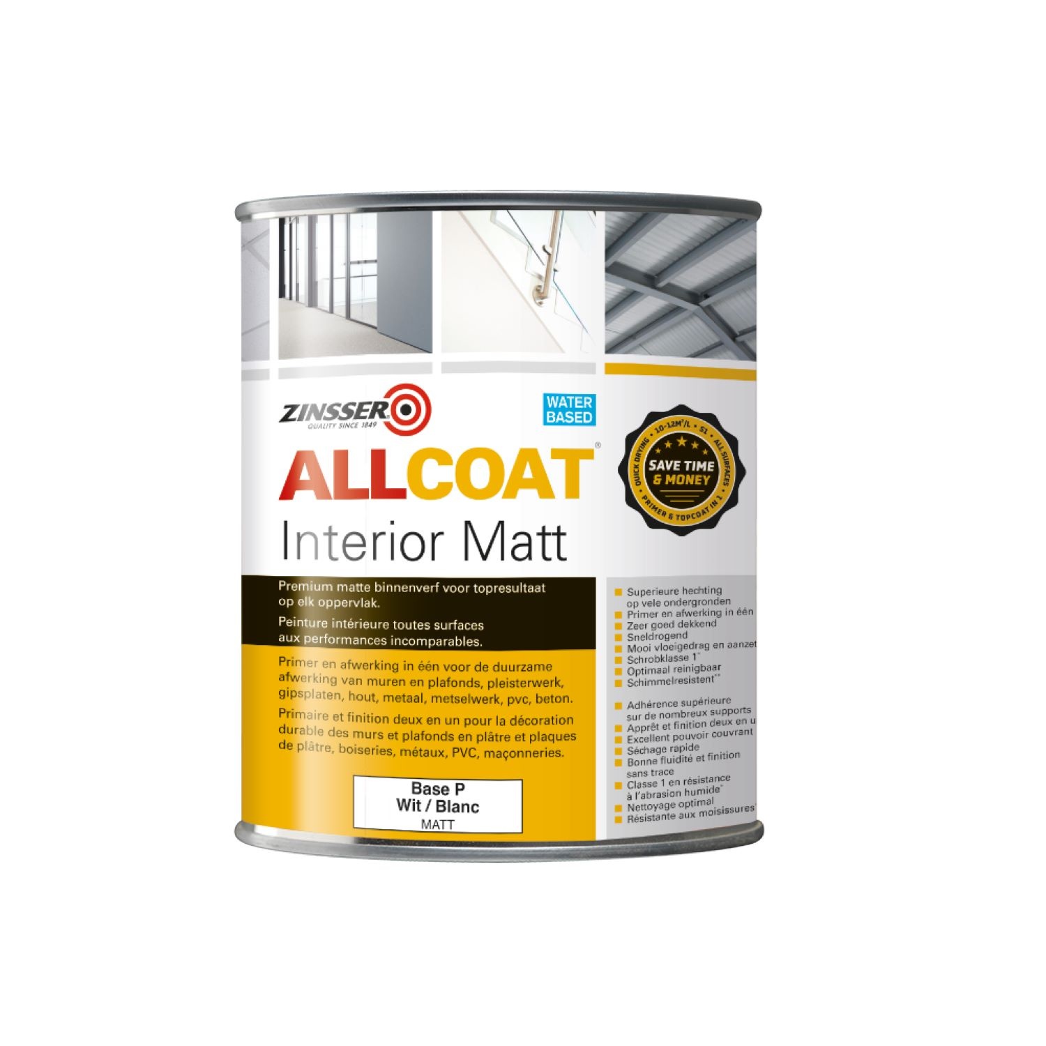 Zinsser® Allcoat Interior Matt - Verfwebwinkel.nl