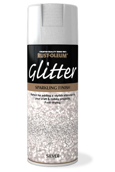 Rust-Oleum Glitter Effect Spuitbus Zilver online Bestel hier! Verfwebwinkel.nl
