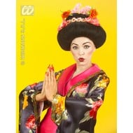 Party-accessoires Pruik, Geisha met bloem