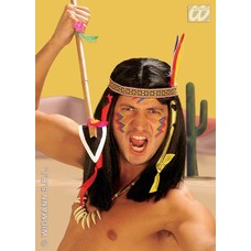 Party-accessoires: Pruik, Indiaan Comanche
