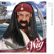 Feestaccessoires: Pruik Pirate of the Caribbean