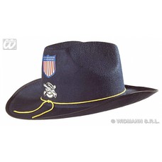Partyhoed: Burgeroorlog hoed + decoratie, vilt