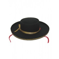 Spaanse hoed met zigzag galon