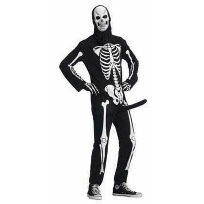 Skeletbone kostuum met piemel
