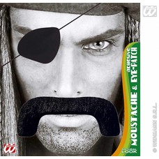 Vermommingen: Snor piraat met ooglap