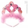 Kroontje met marabou voor henparty's