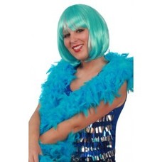 Turquoise boa's voor henparty's