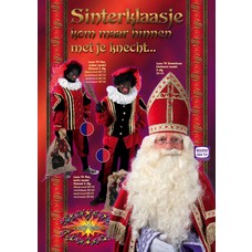 Sinterklaaskleding: Zwarte Pieten Pak Wybermodel (luxe fluweel)