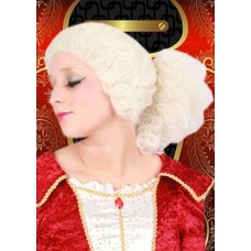 Carnaval- & feest accessoires: Mozart-pruiken (kleur gebroken wit)