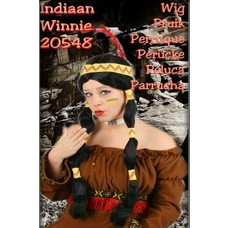 Carnaval- & feest accessoires: Indianenpruik Winnie (vrouw)