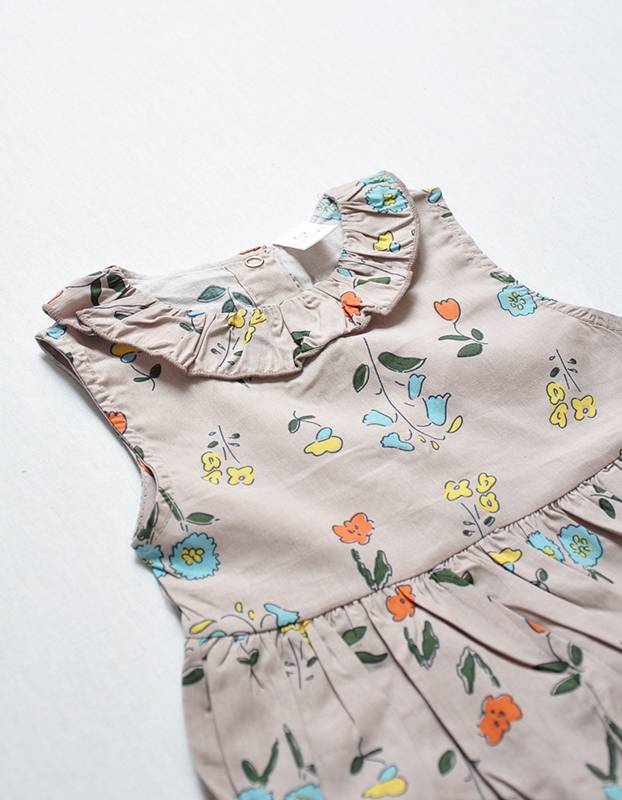 MINI DRESSING - Baby bloemen romper