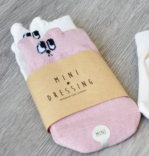 MINI DRESSING - Baby sokken konijn 2-pak met antislip