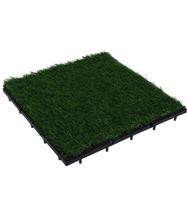 ProGarden Terrastegels kunstgras - set van 9 - 30x30