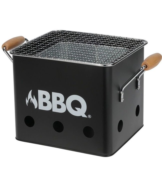 BBQ Kubus - Mini-Barbecue - mat Zwart - 18x15xH15cm