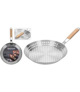 Vaggan Barbecue Grill Pan - met inklapbaar handvat