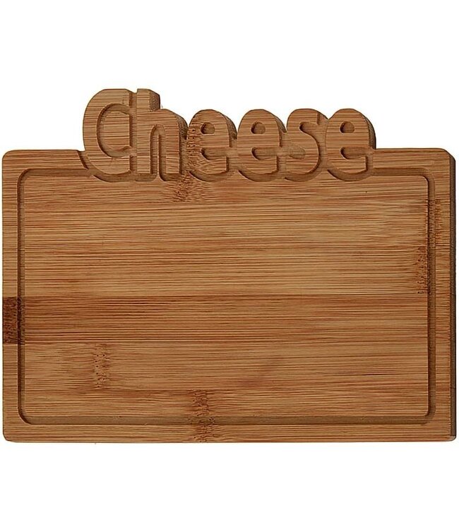 Excellent Houseware Bamboe snijplank -Cheese - 25x17cm