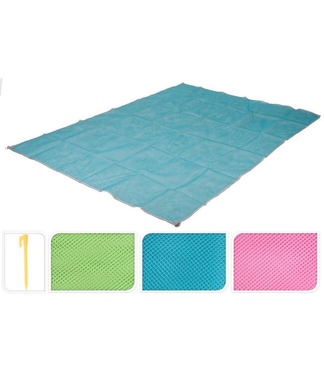 ProBeach Zandvrije Strandmat - blauw