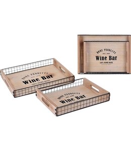 Home&Styling Dienbladen "Wine Bar" - 2 stuks