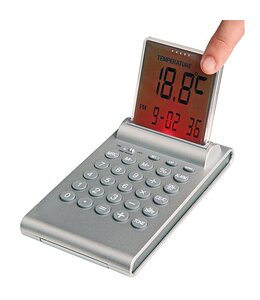 Multifunktionele alarm klok met push-up LCD display