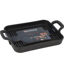 Vaggan Barbecue grillplaat  - Gietijzer - 20x18x2,5cm