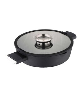 Bergner Infinty Chefs Braadpan 28cm - deksel met Aromatizer - voor inductie