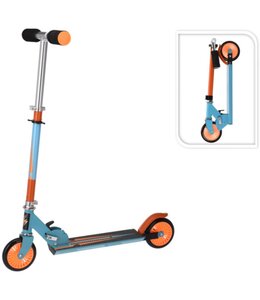 XQ Max Opvouwbare Step met Voetrem - blauw met oranje