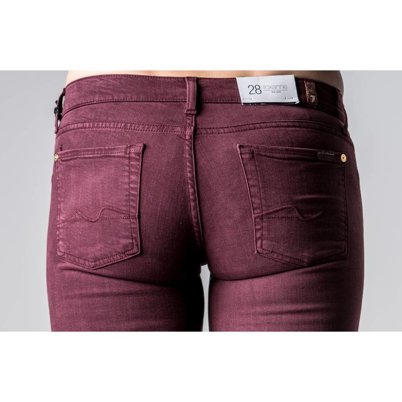 7 FOR ALL MANKIND ROXANNE SILK TOUCH BORDEAUX