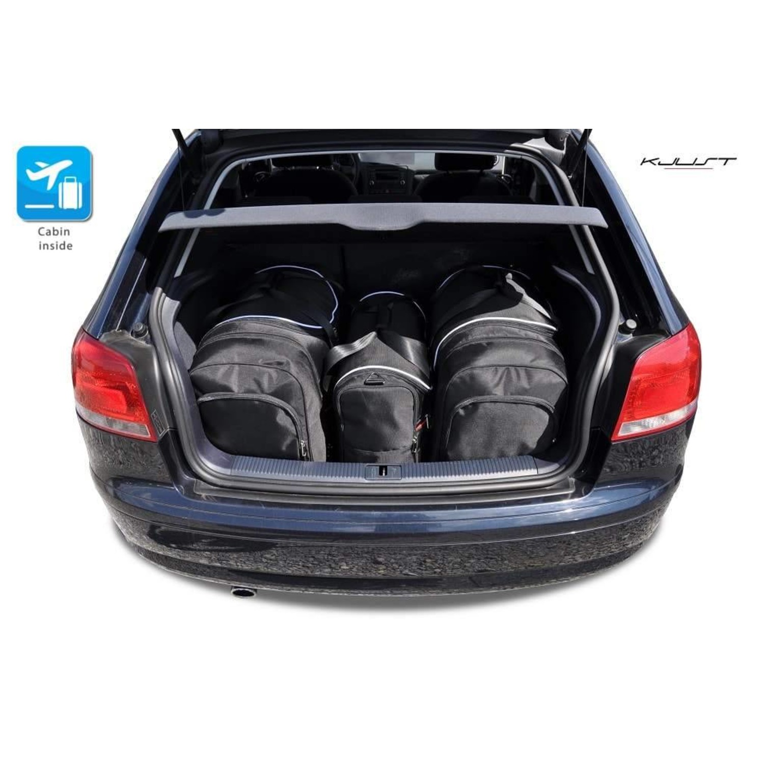 Maßgefertigtes Reisetaschen Set für Audi A3 8P - Maluch Premium Autozubehör