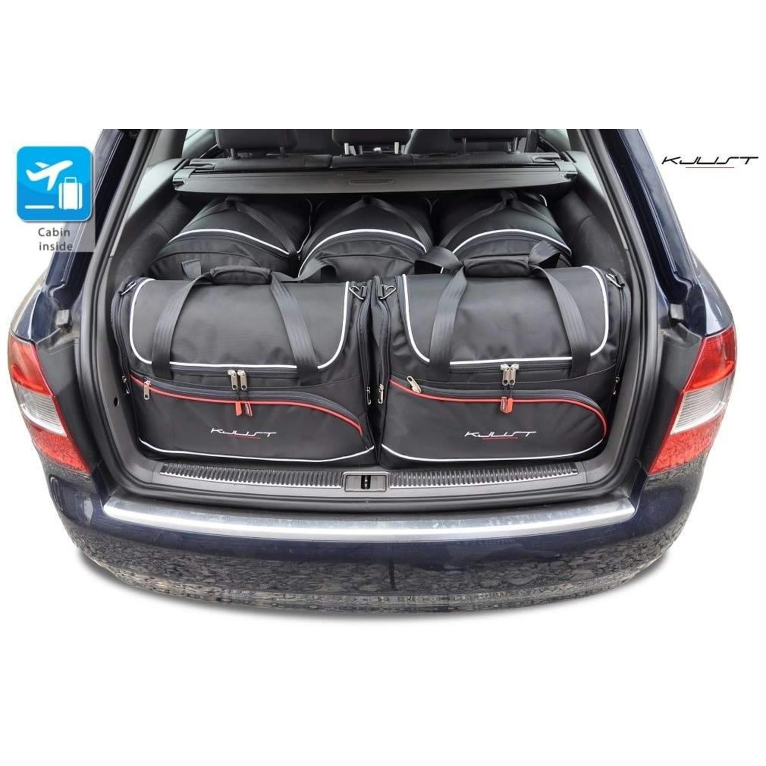Maßgefertigtes Reisetaschen Set für Audi A4 Avant B6 - Maluch Premium  Autozubehör