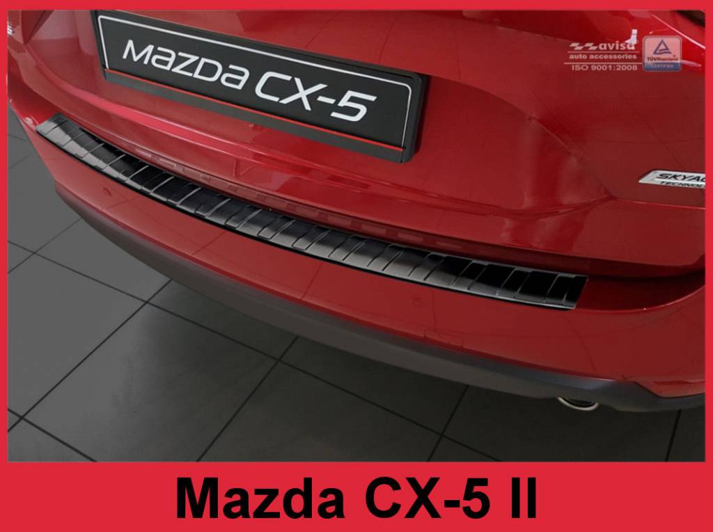 SET - Einstiegsleisten und Ladenkantenschutz + Carbon Folie Mazda CX-5 II -  DE - Alufrost