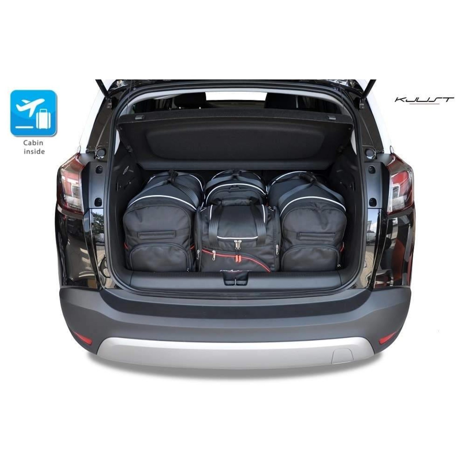 Maßgefertigtes Reisetaschen Set für Opel Crossland X - Maluch Premium  Autozubehör