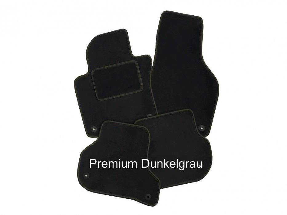 Gummifußmatten Auto für Volkswagen Golf VII (2012-2020) - schwarz